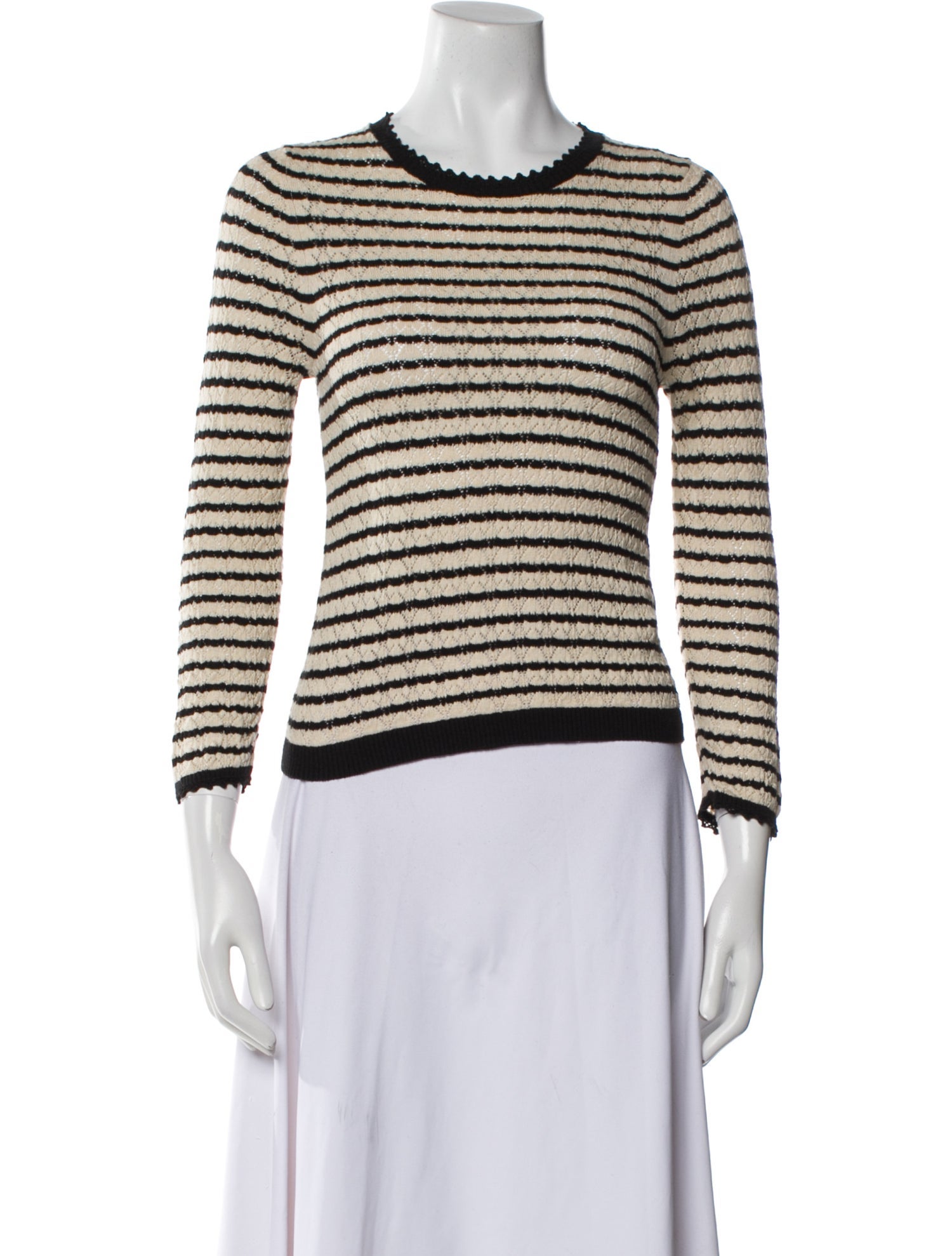 DÔEN Striped Crew Neck Sweater