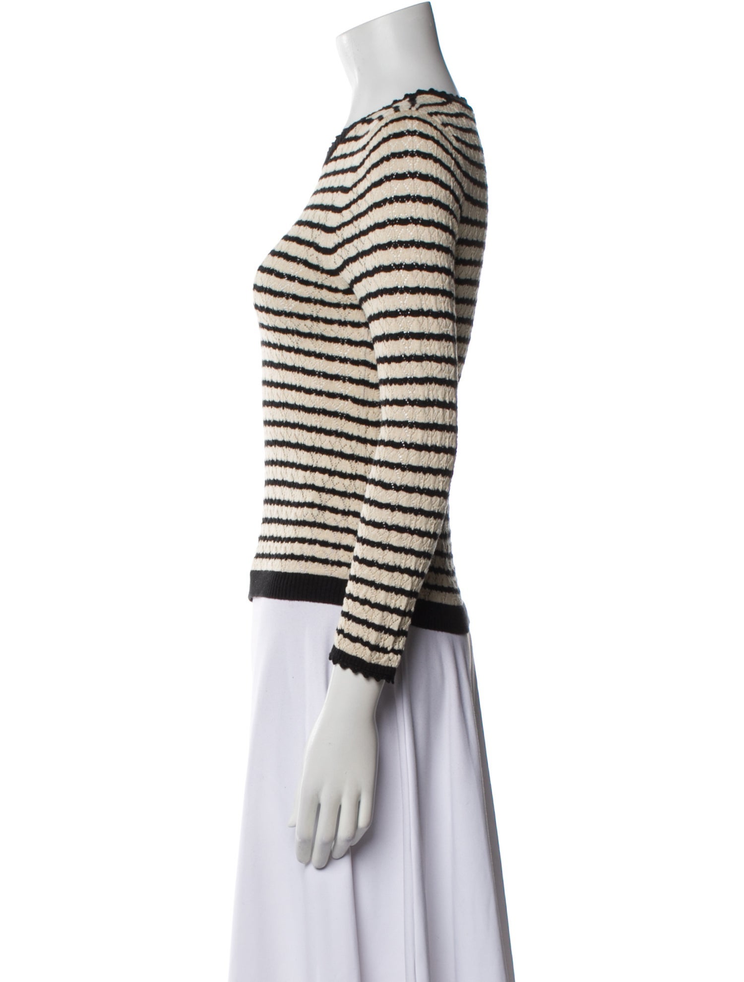 DÔEN Striped Crew Neck Sweater