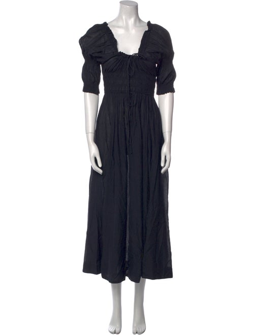 DÔEN Square Neckline Midi Length Dress