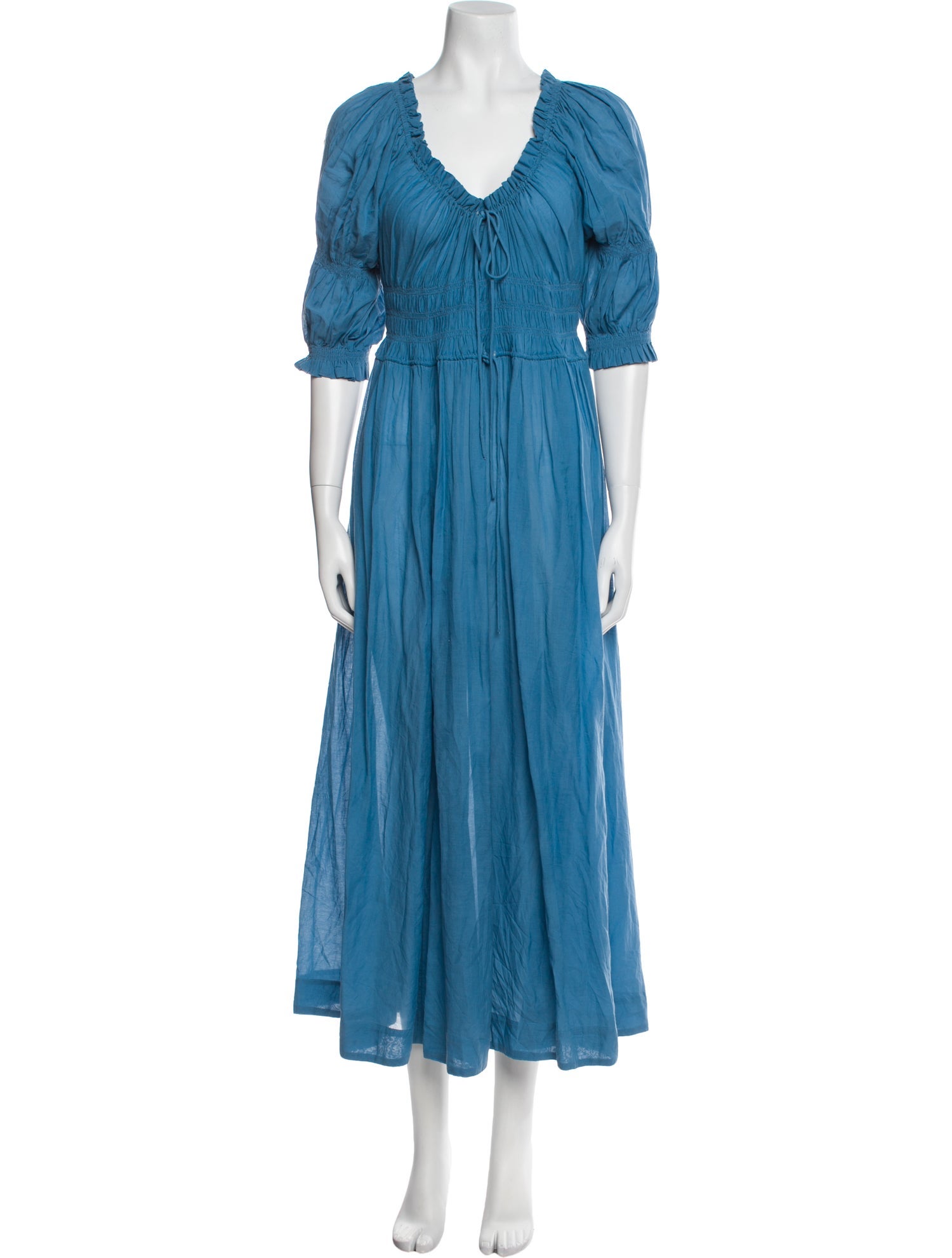 DÔEN V-Neck Long Dress