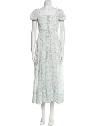 DÔEN Floral Print Long Dress