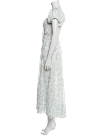 DÔEN Floral Print Long Dress