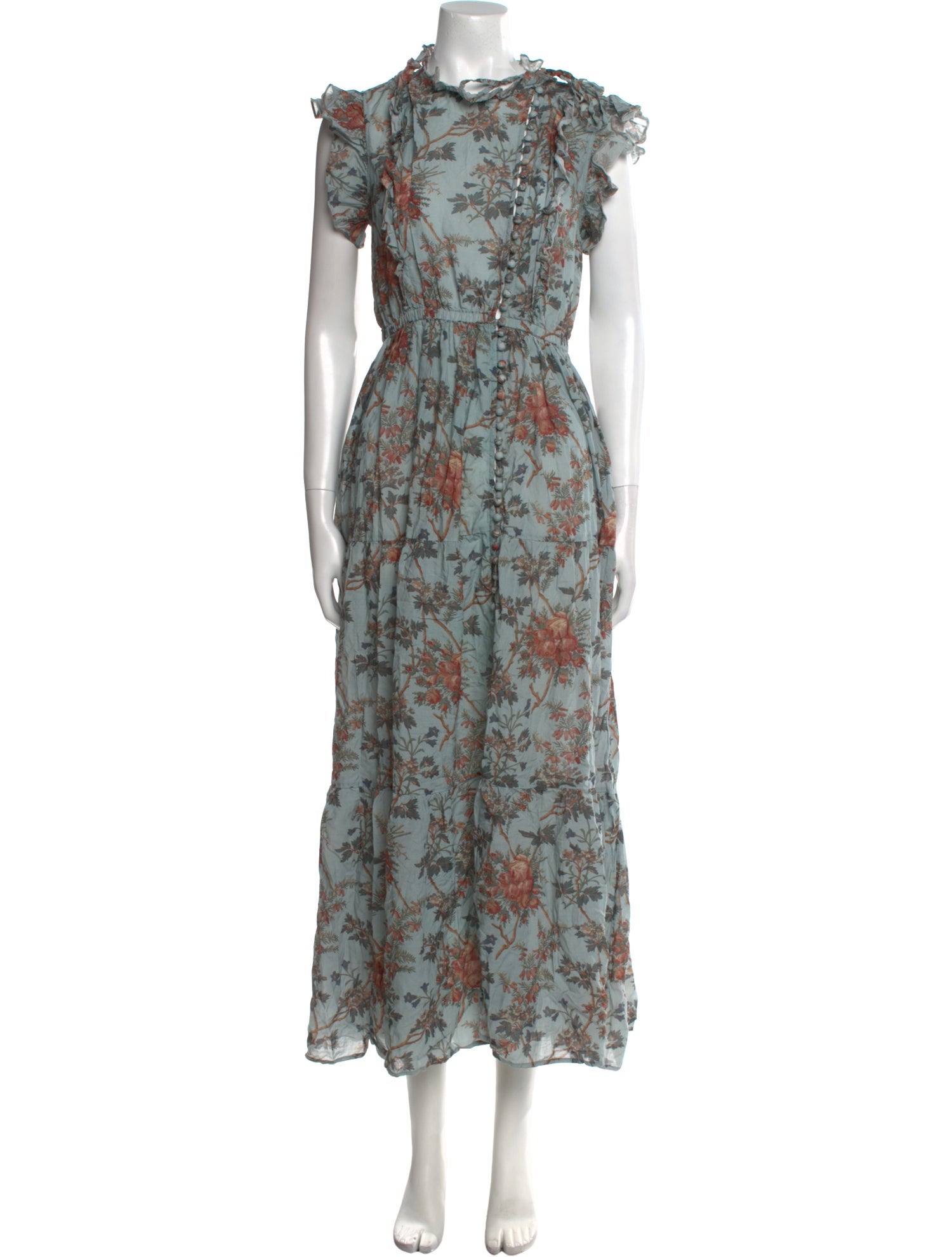 DÔEN Floral Print Long Dress