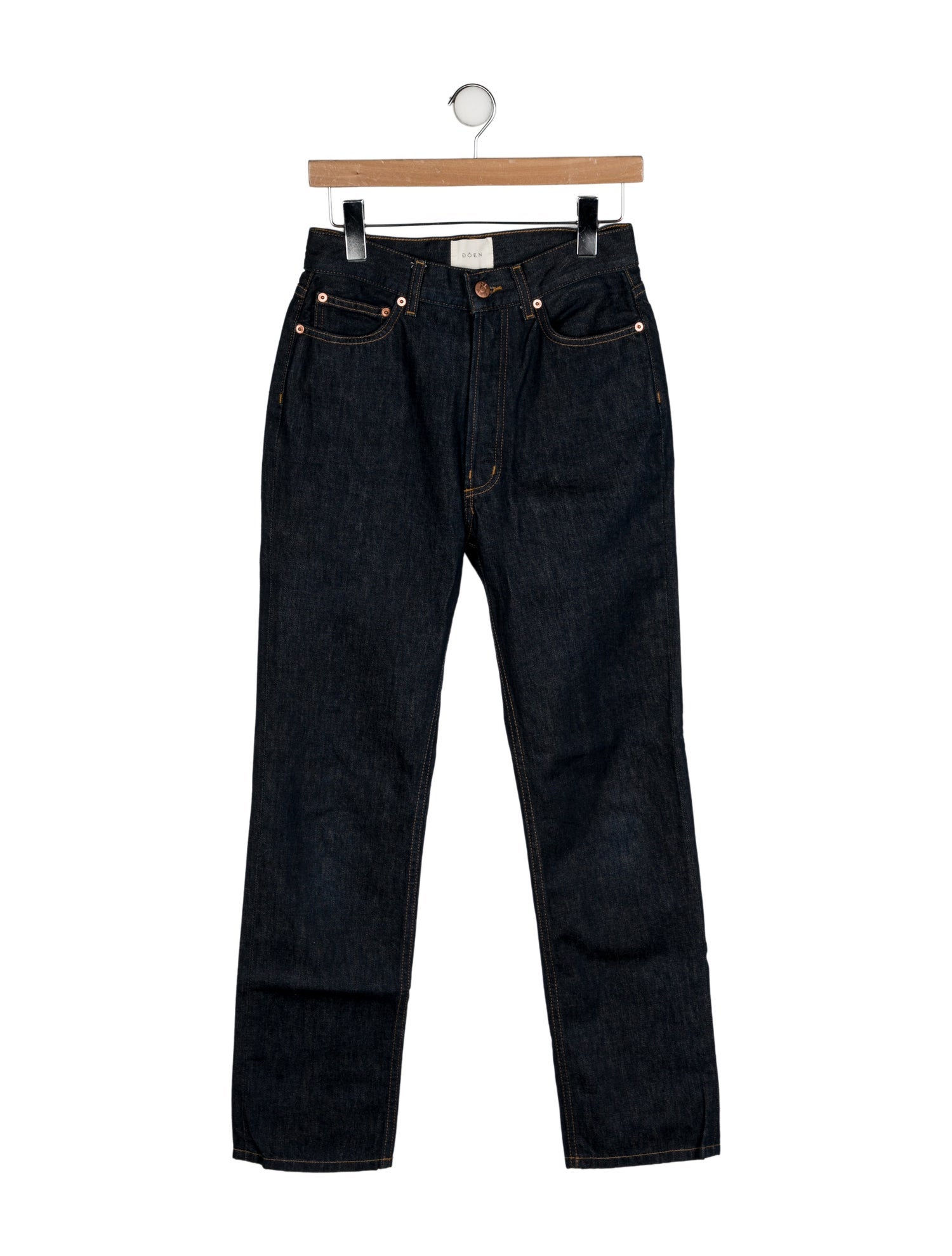 DÔEN High-Rise Straight Leg Jeans