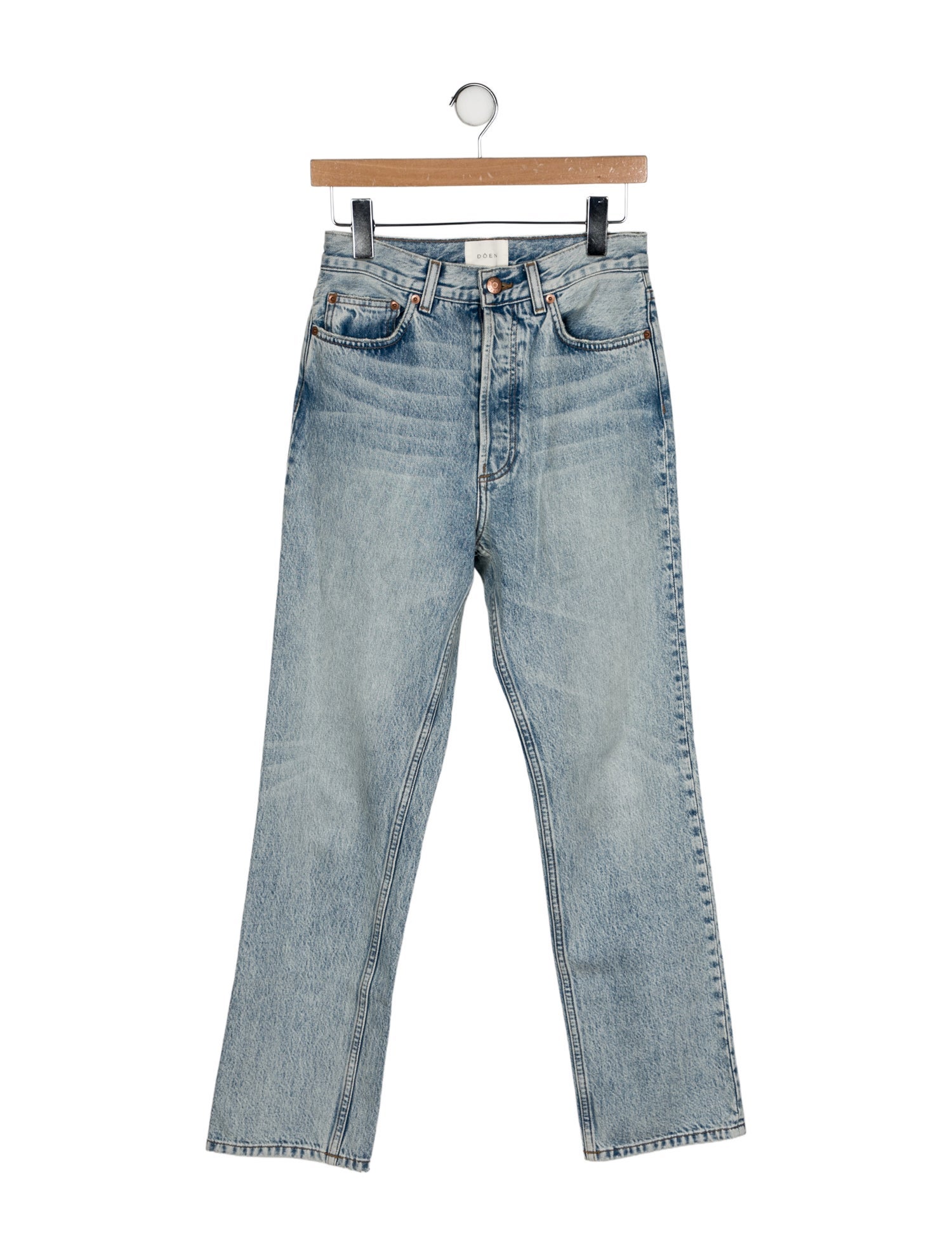 DÔEN High-Rise Straight Leg Jeans