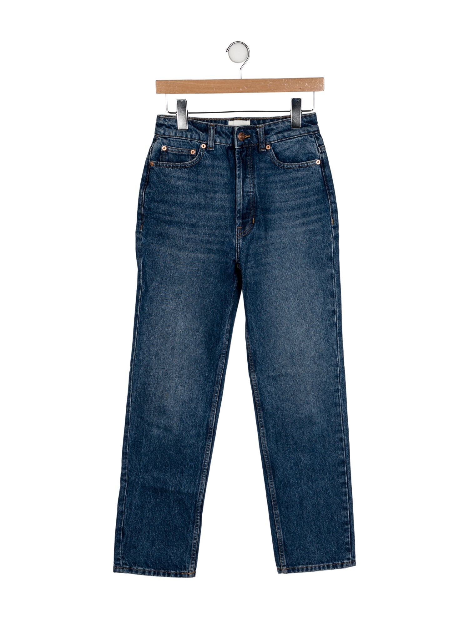 DÔEN High-Rise Straight Leg Jeans