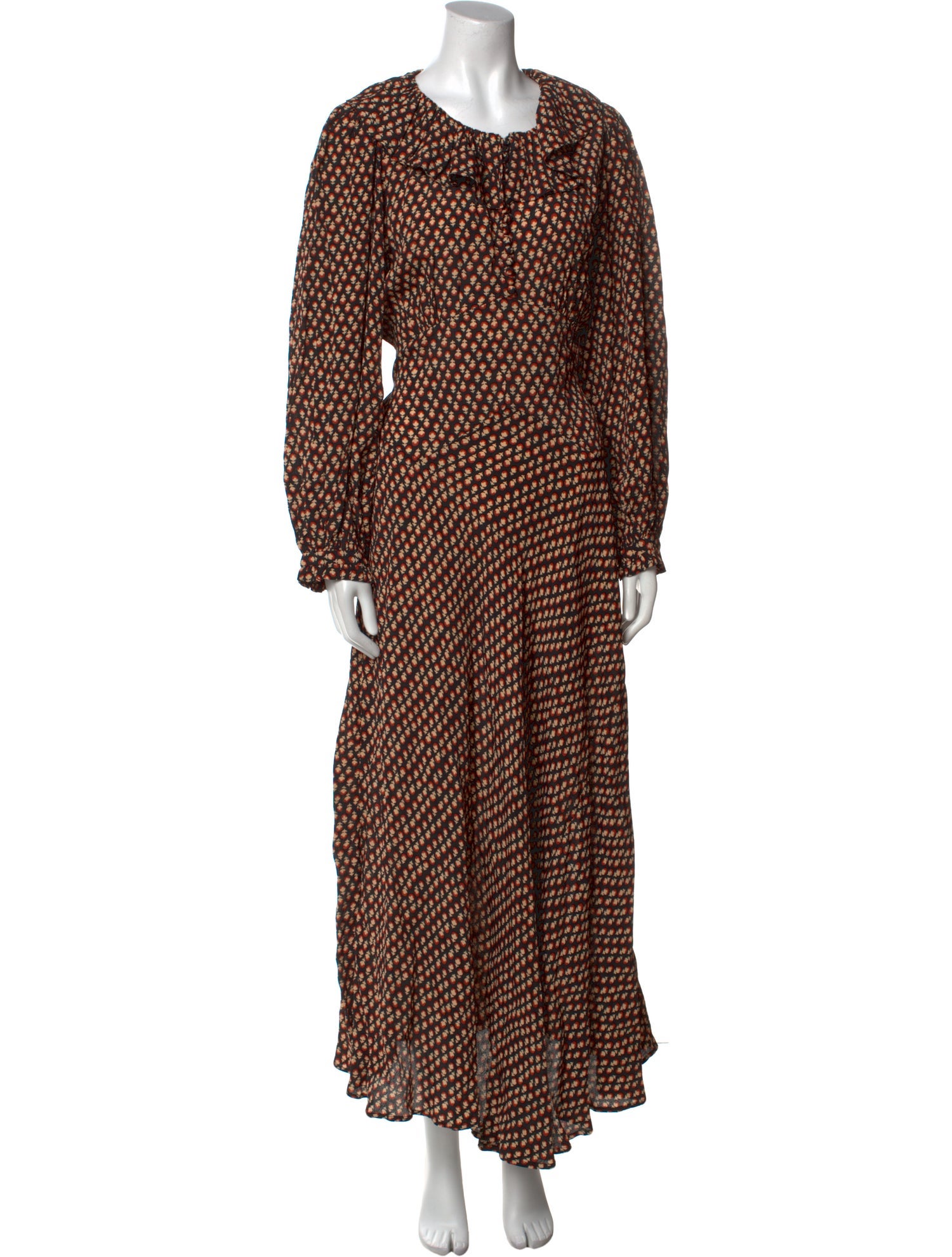 DÔEN Printed Long Dress w/ Tags