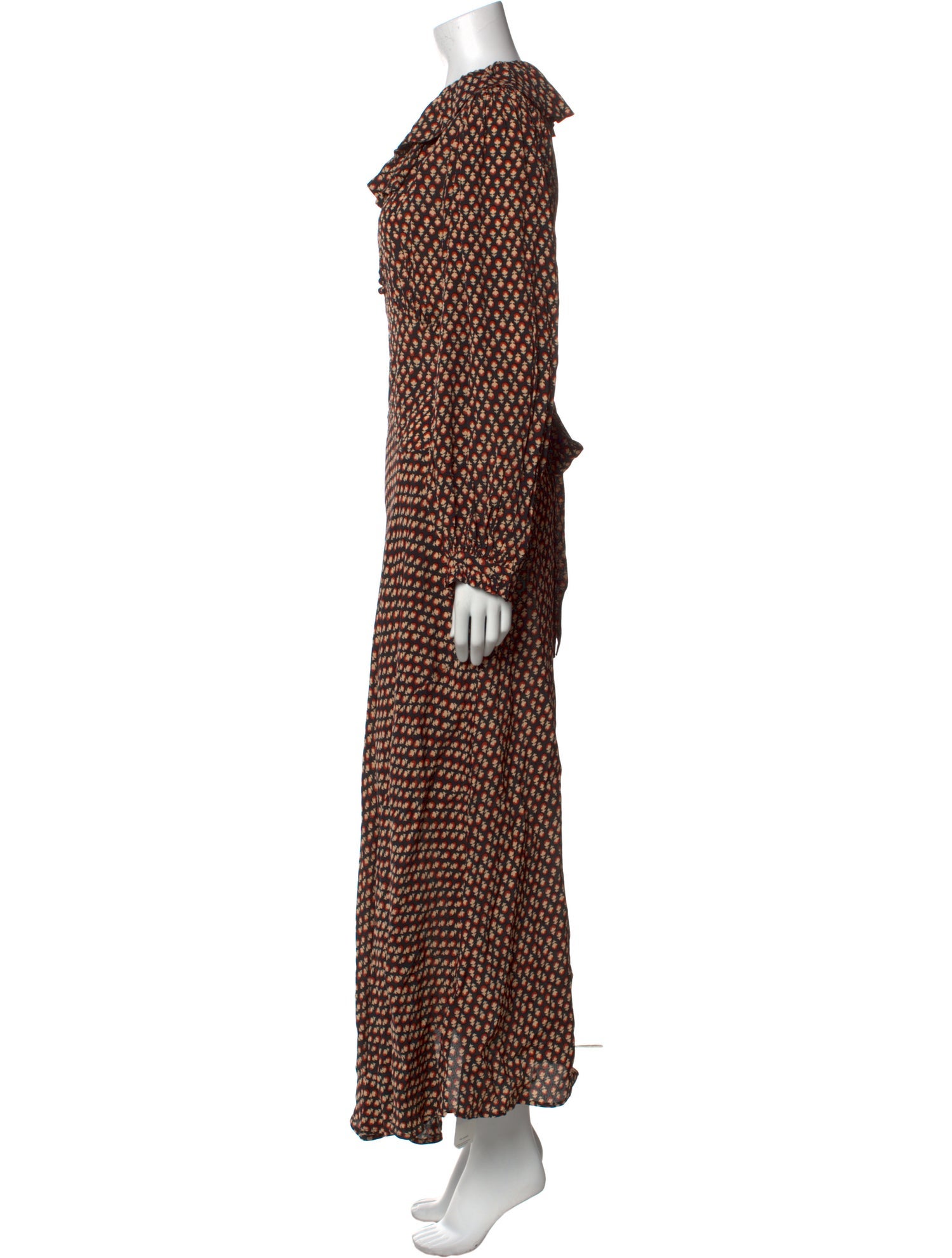 DÔEN Printed Long Dress w/ Tags