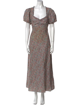DÔEN Floral Print Long Dress