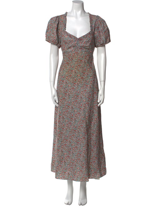 DÔEN Floral Print Long Dress