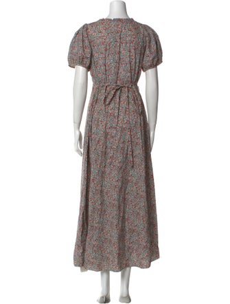 DÔEN Floral Print Long Dress