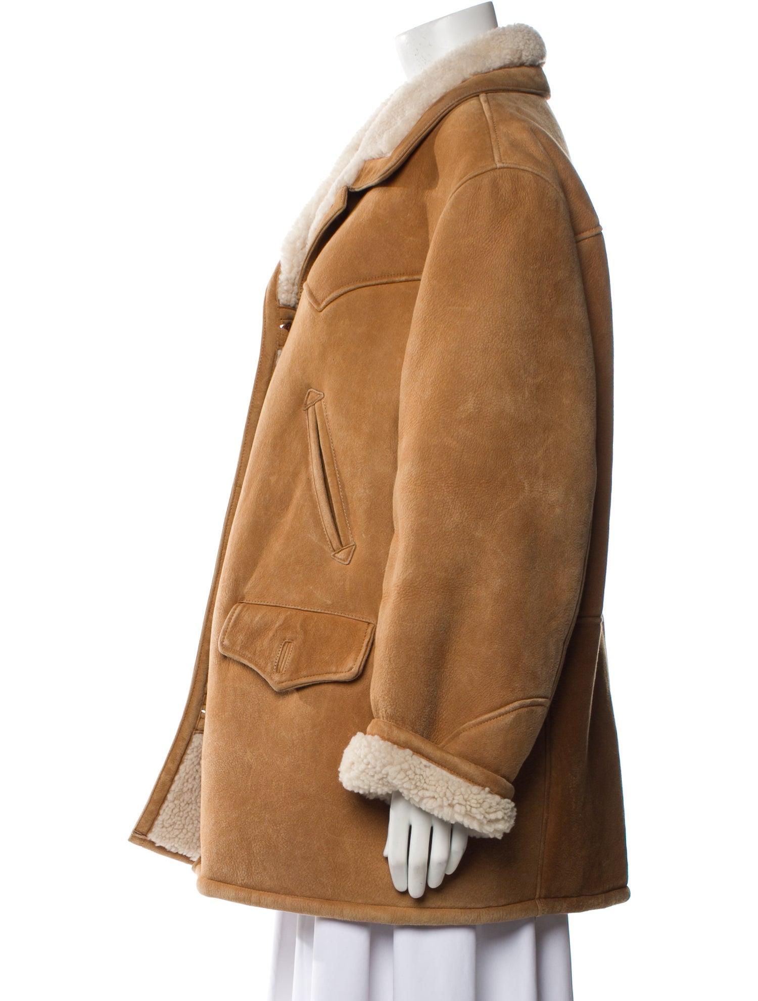 DÔEN Suede Fur Coat