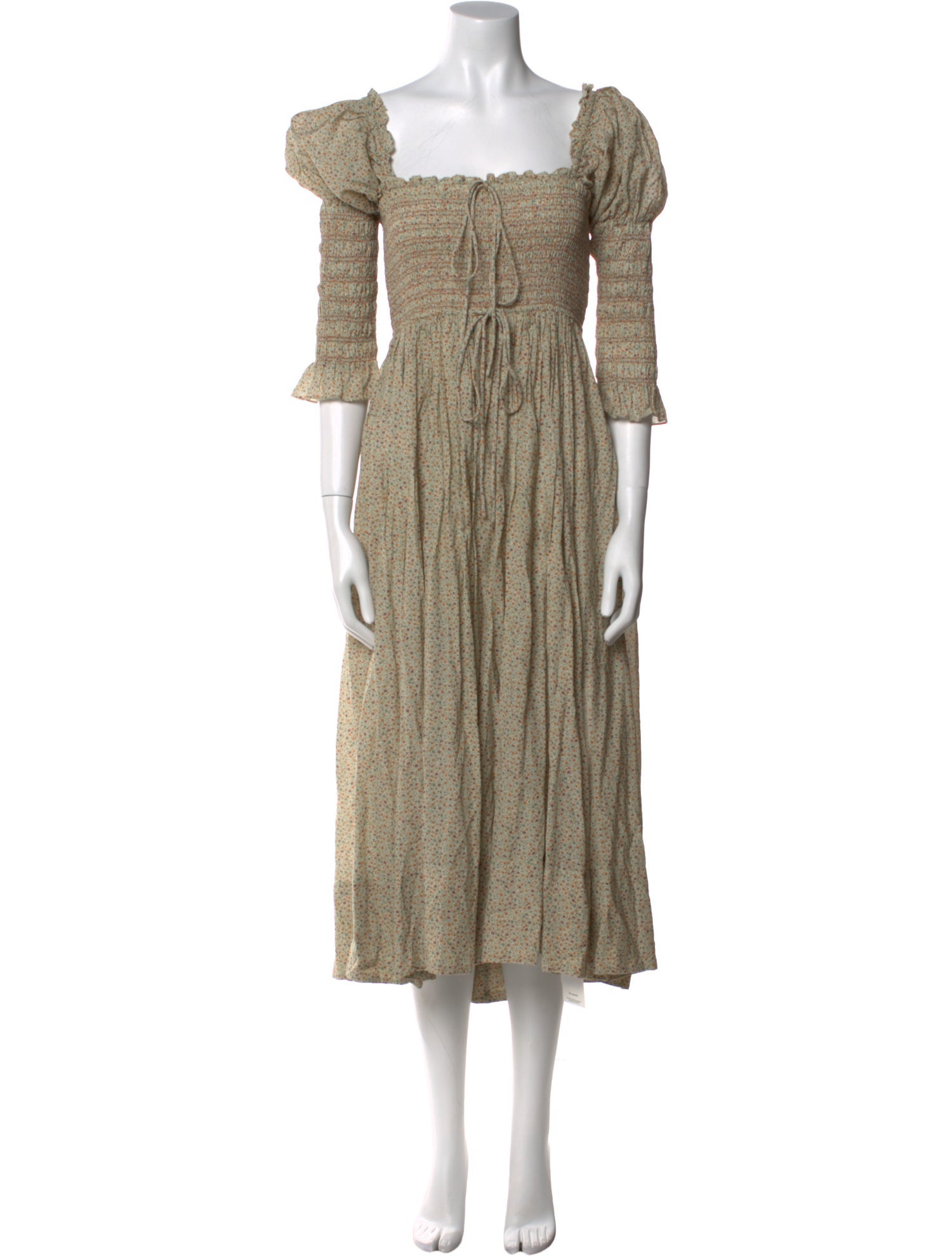 DÔEN Printed Midi Length Dress