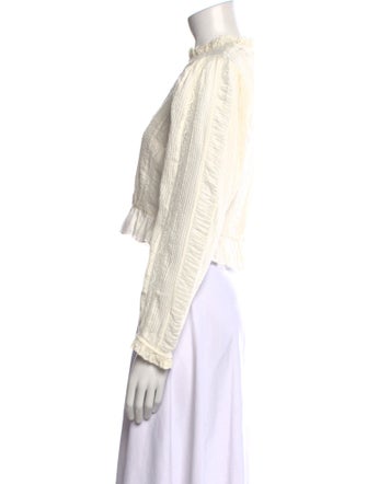 DÔEN Mock Neck Long Sleeve Crop Top