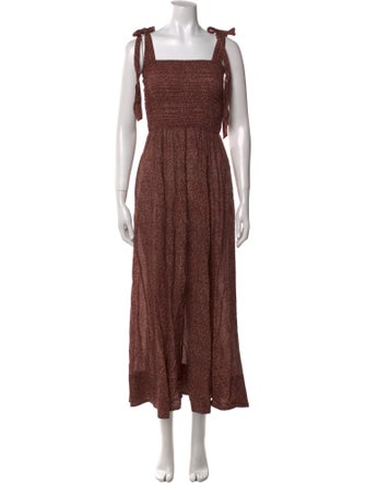 DÔEN Printed Long Dress