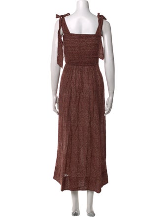 DÔEN Printed Long Dress