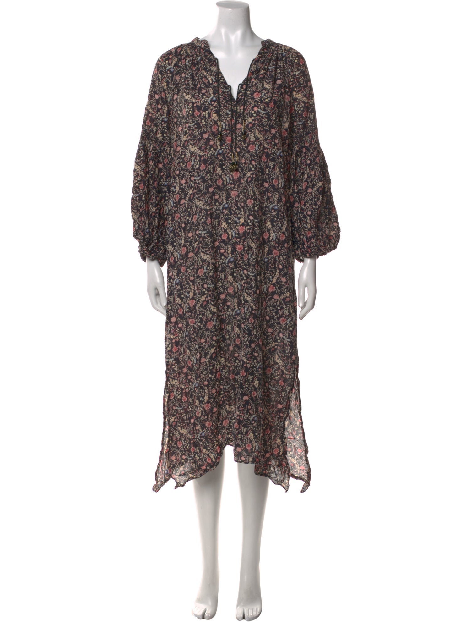 DÔEN Floral Print Long Dress