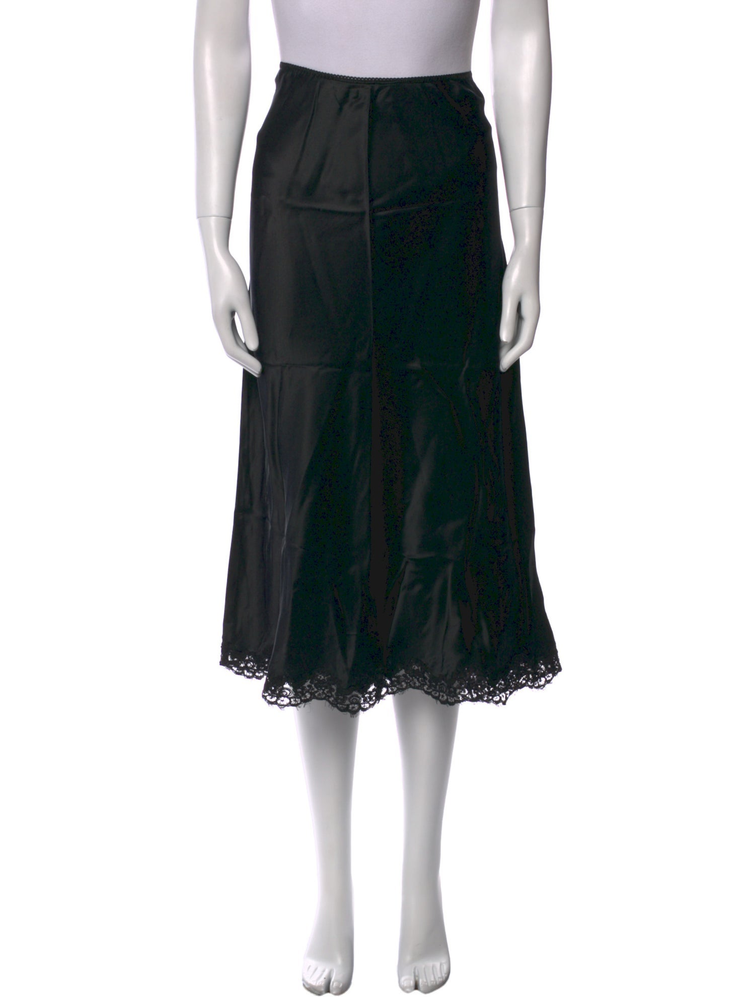 DÔEN Silk Midi Length Skirt