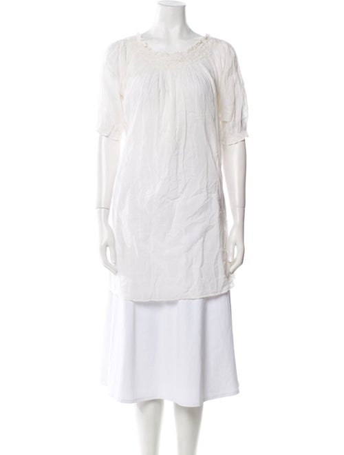 DÔEN Scoop Neck Short Sleeve Tunic