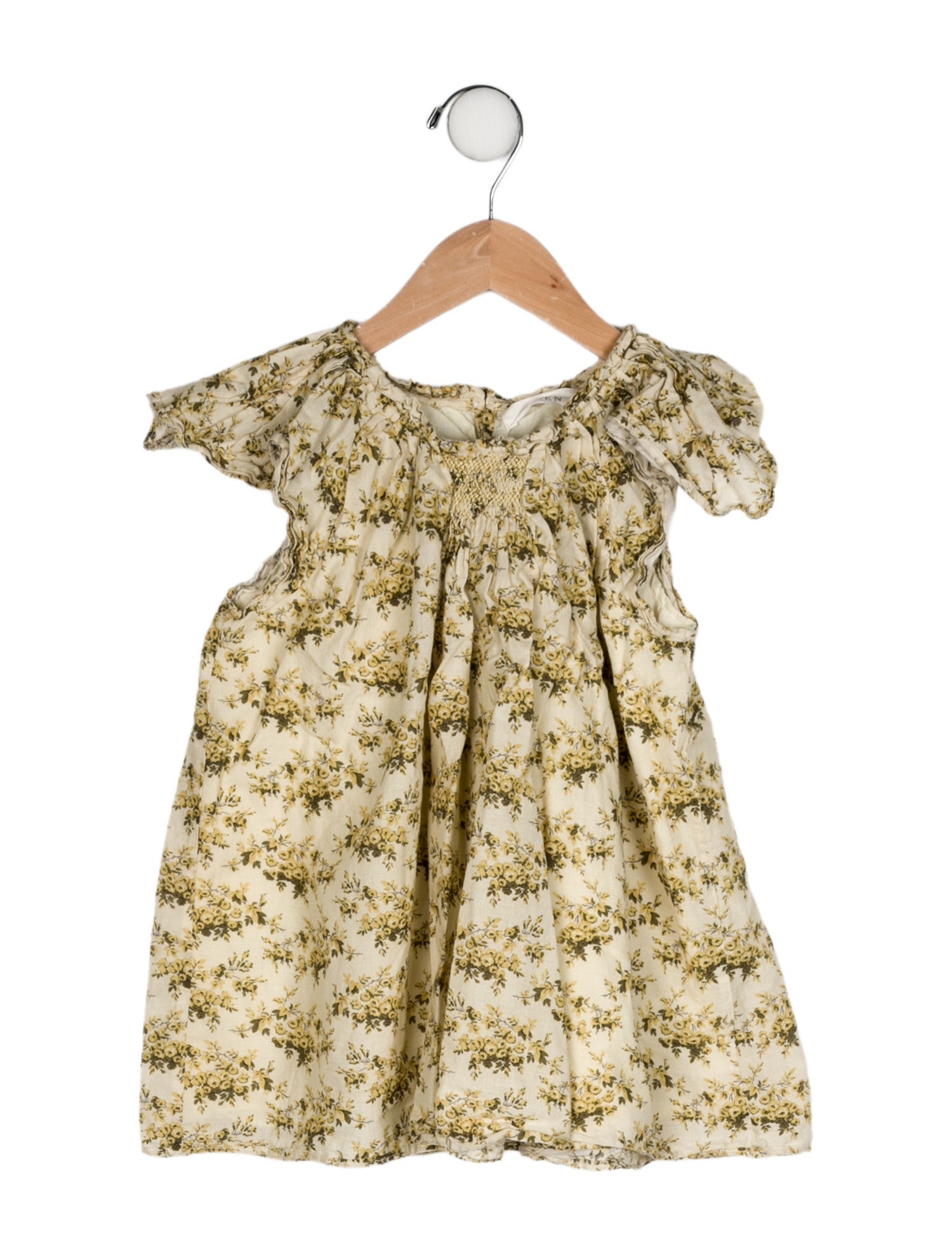 DÔEN Girls' Pattern Print Short Sleeve Dress
