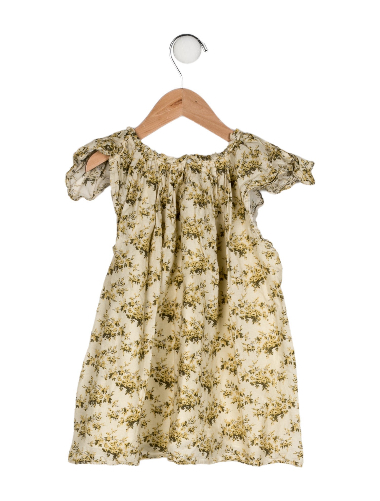 DÔEN Girls' Pattern Print Short Sleeve Dress