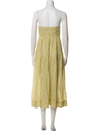 DÔEN Floral Print Long Dress