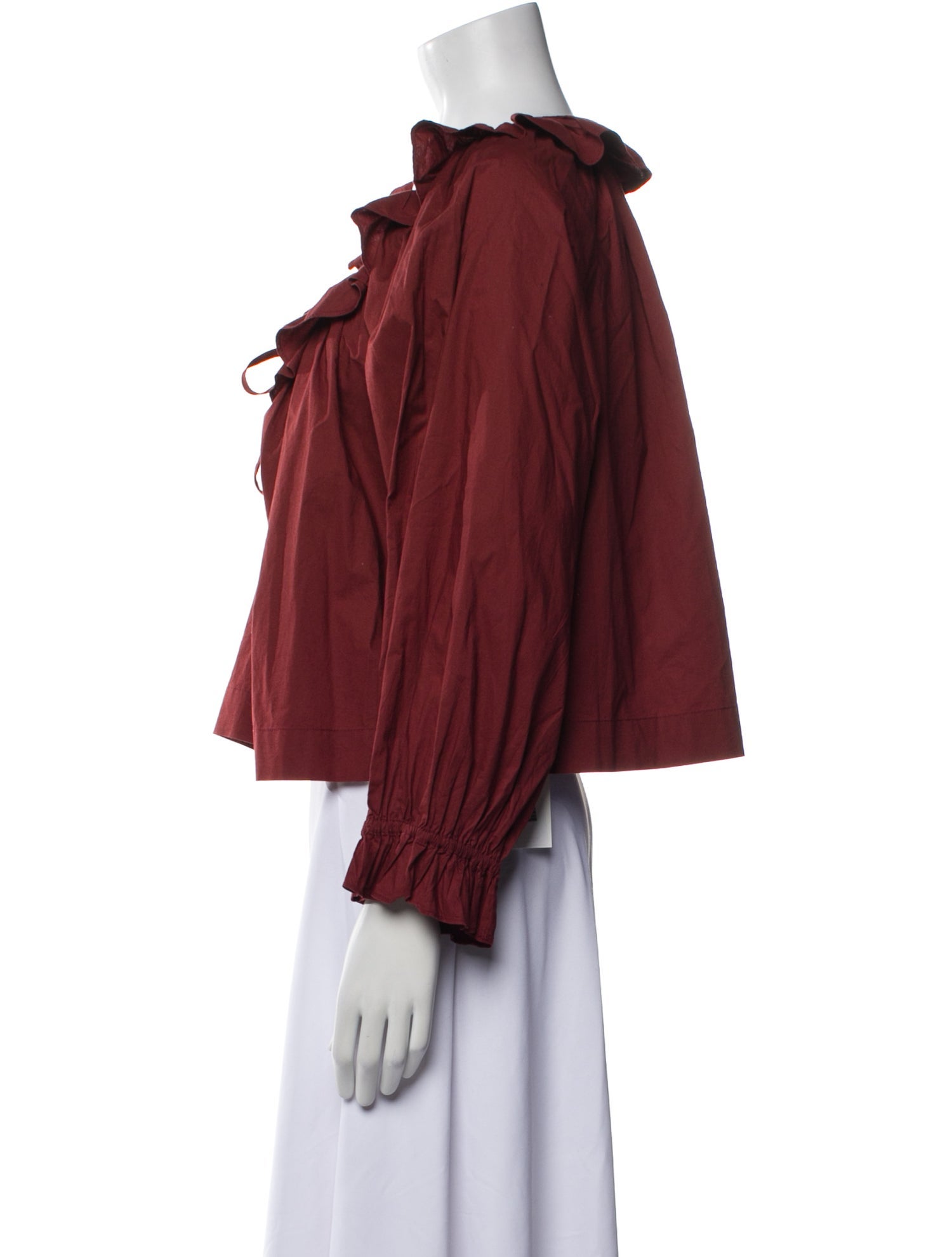 DÔEN V-Neck Long Sleeve Blouse w/ Tags