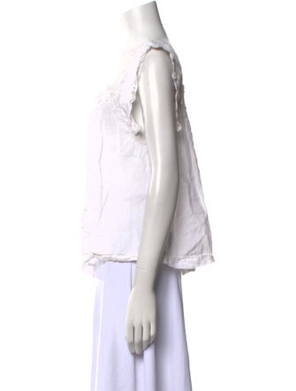 DÔEN Square Neckline Sleeveless Top