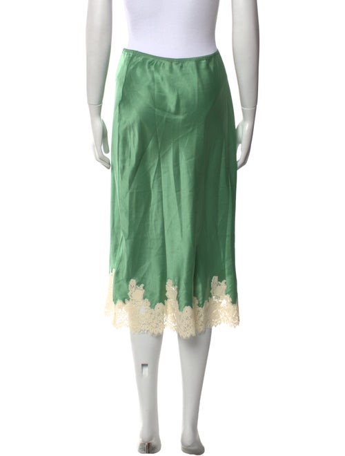 DÔEN Silk Knee-Length Skirt