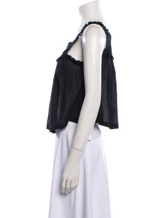 DÔEN Square Neckline Sleeveless Crop Top