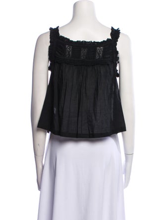 DÔEN Square Neckline Sleeveless Crop Top