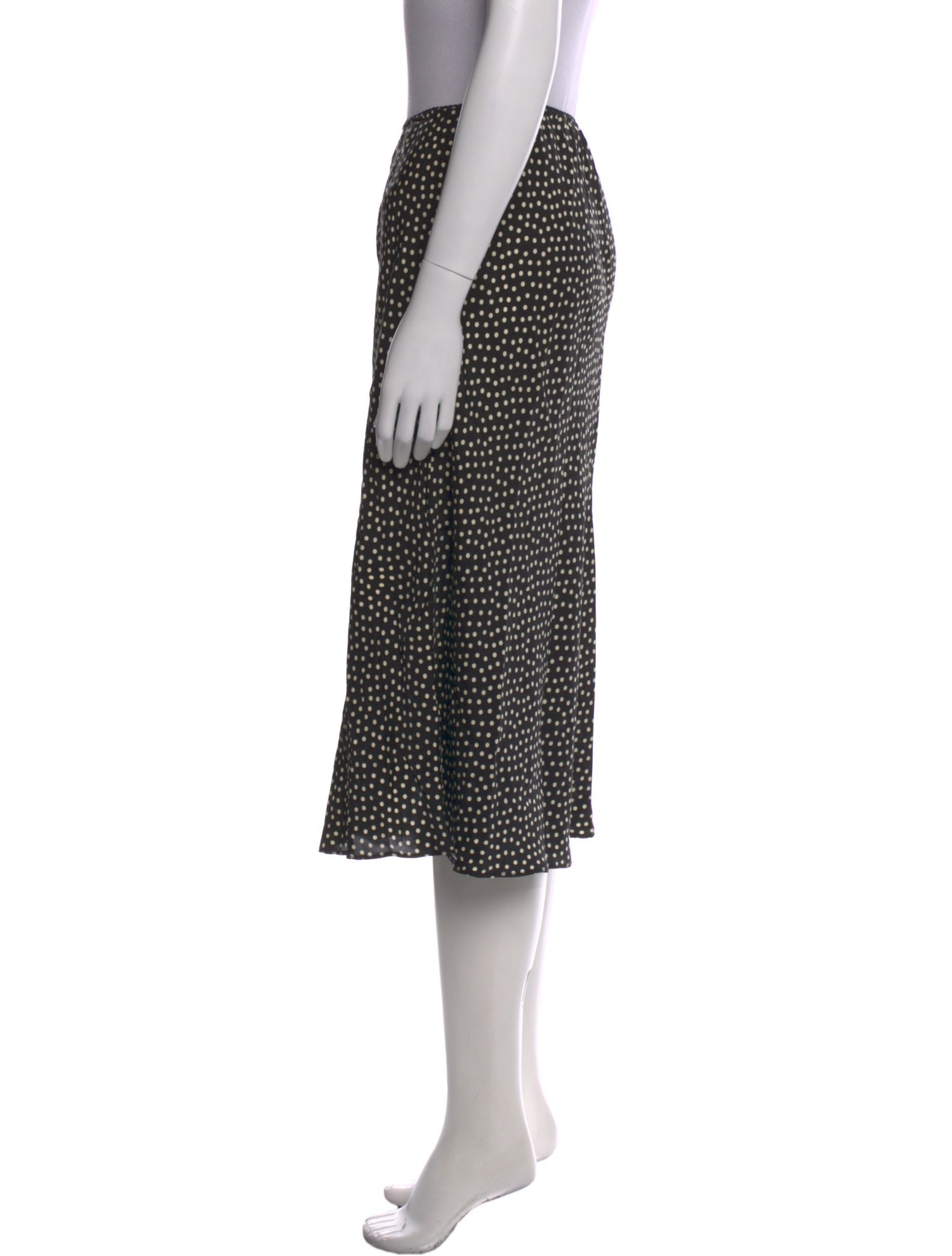 DÔEN Silk Knee-Length Skirt