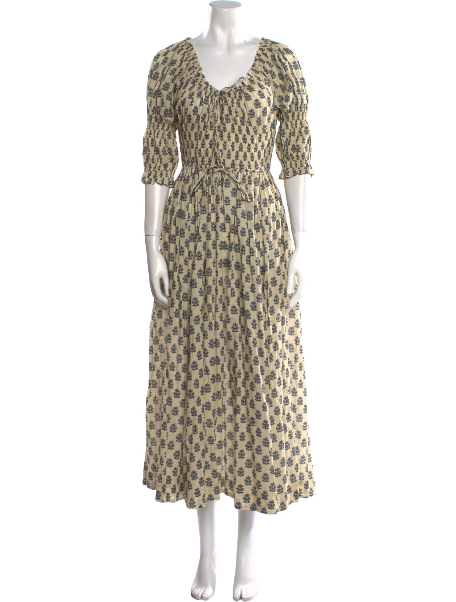 DÔEN Floral Print Long Dress