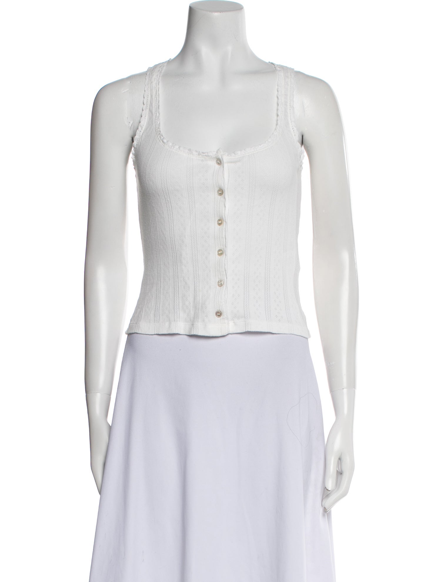 DÔEN Square Neckline Sleeveless Crop Top