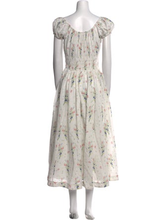 DÔEN Floral Print Long Dress