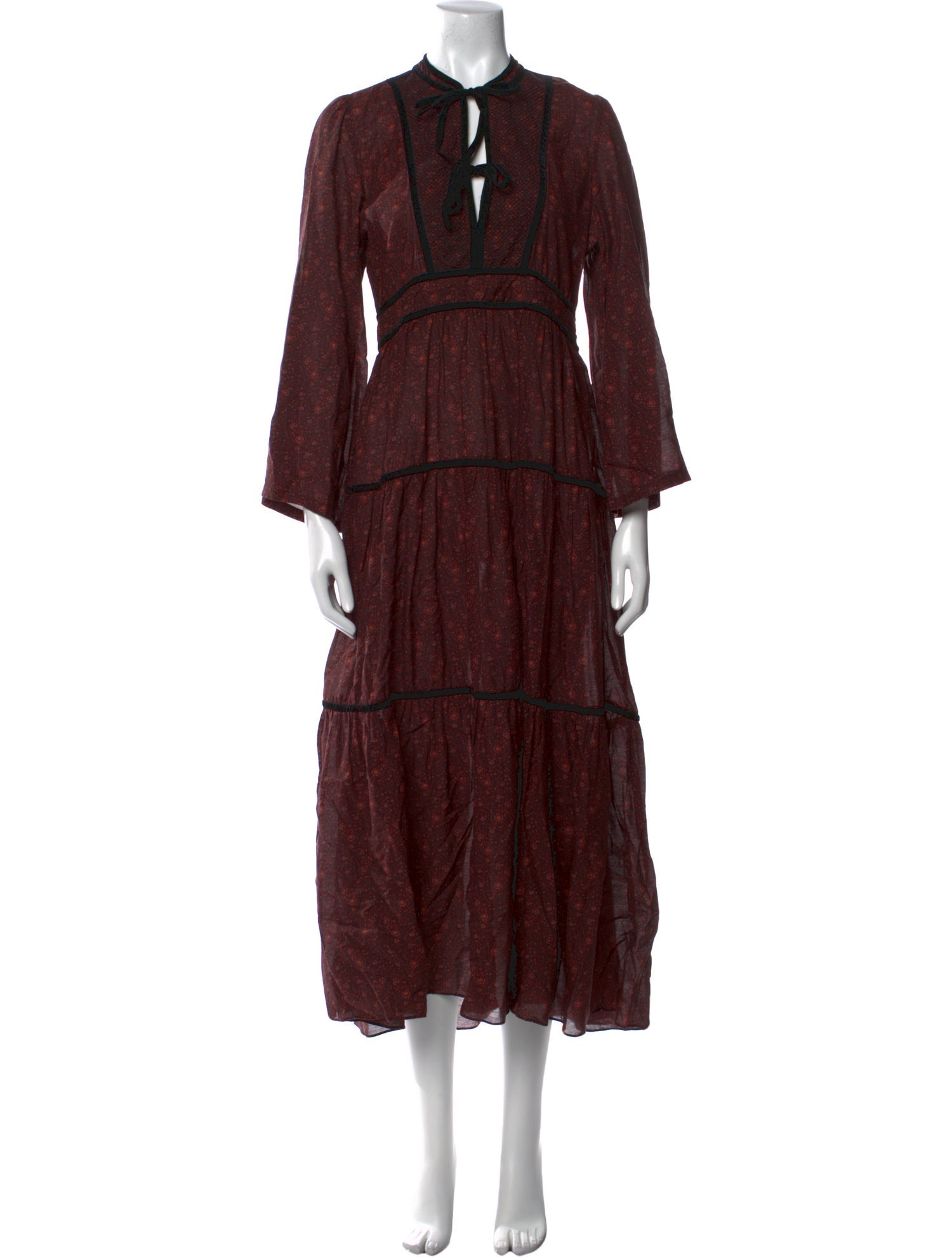 DÔEN V-Neck Long Dress