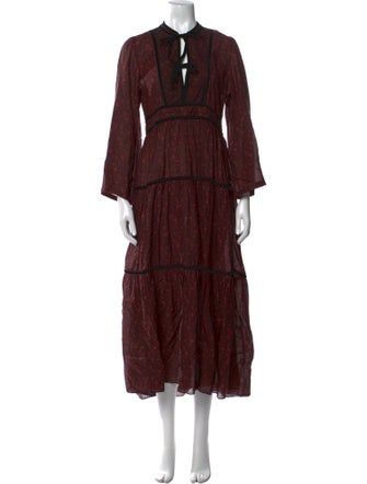 DÔEN V-Neck Long Dress