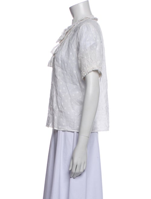 DÔEN Short Sleeve Button-Up Top