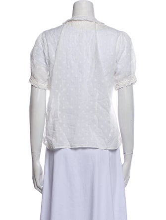 DÔEN Short Sleeve Button-Up Top