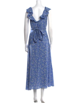 DÔEN Floral Print Long Dress