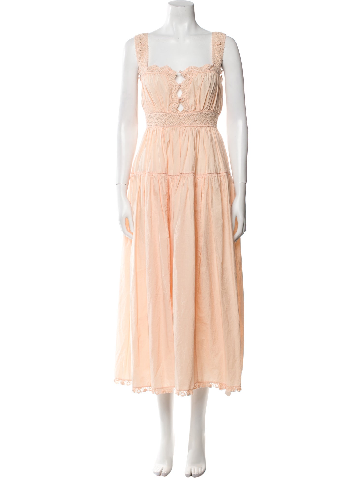 DÔEN Square Neckline Long Dress