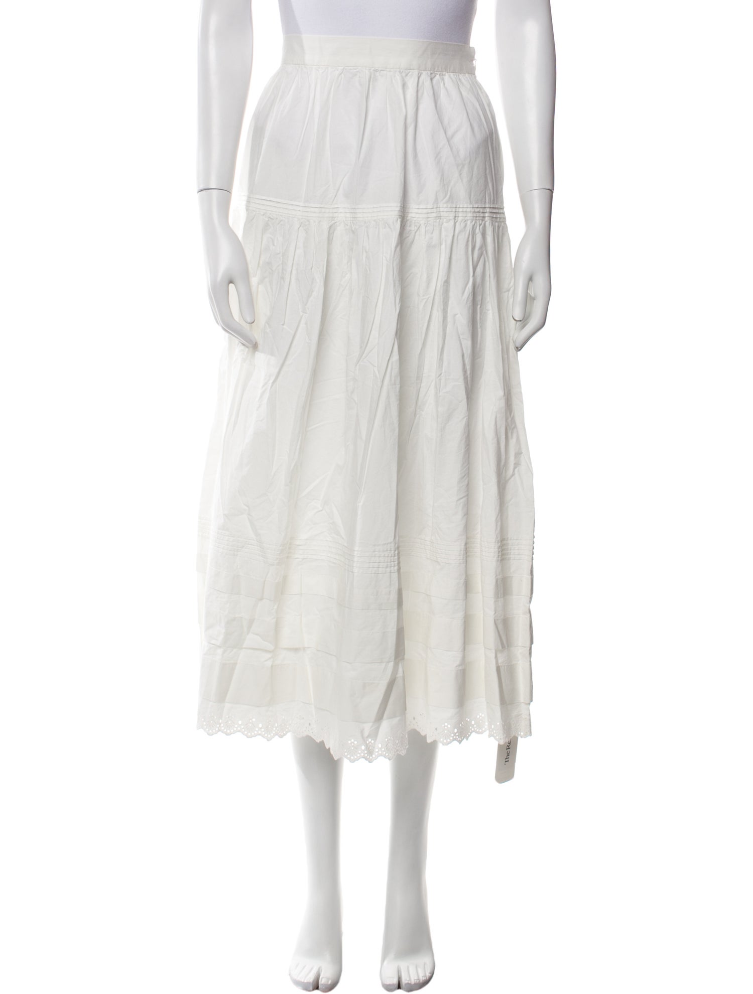 DÔEN Ruffle Embellishment Midi Length Skirt w/ Tags