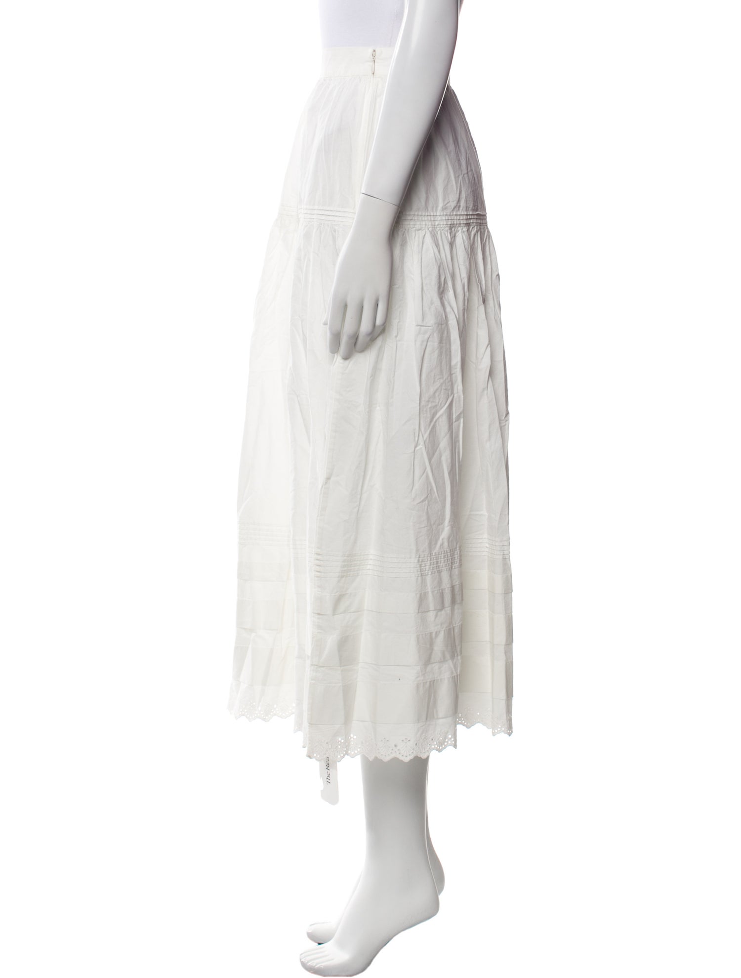 DÔEN Ruffle Embellishment Midi Length Skirt w/ Tags