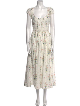 DÔEN Floral Print Long Dress