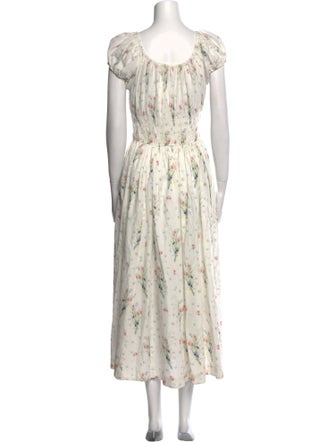 DÔEN Floral Print Long Dress