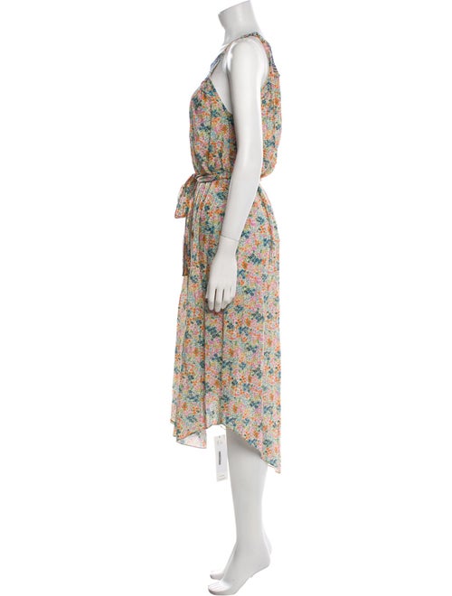 DÔEN Floral Print Midi Length Dress