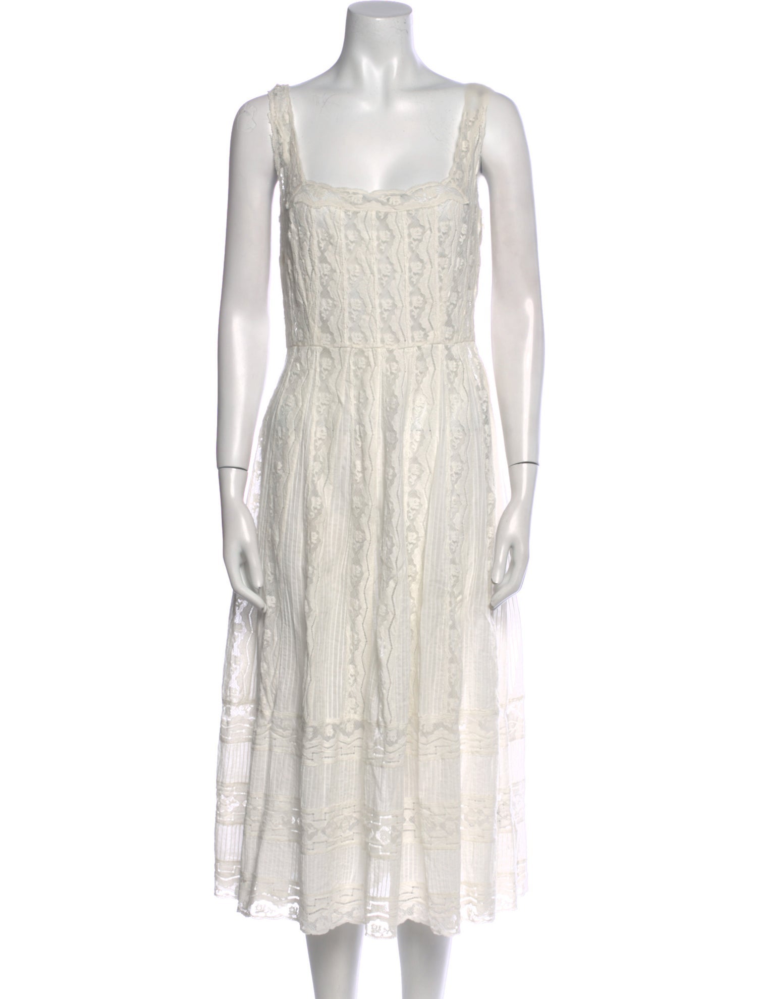 DÔEN Lace Pattern Midi Length Dress w/ Tags