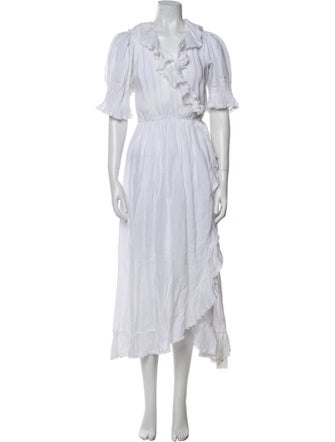 DÔEN V-Neck Long Dress