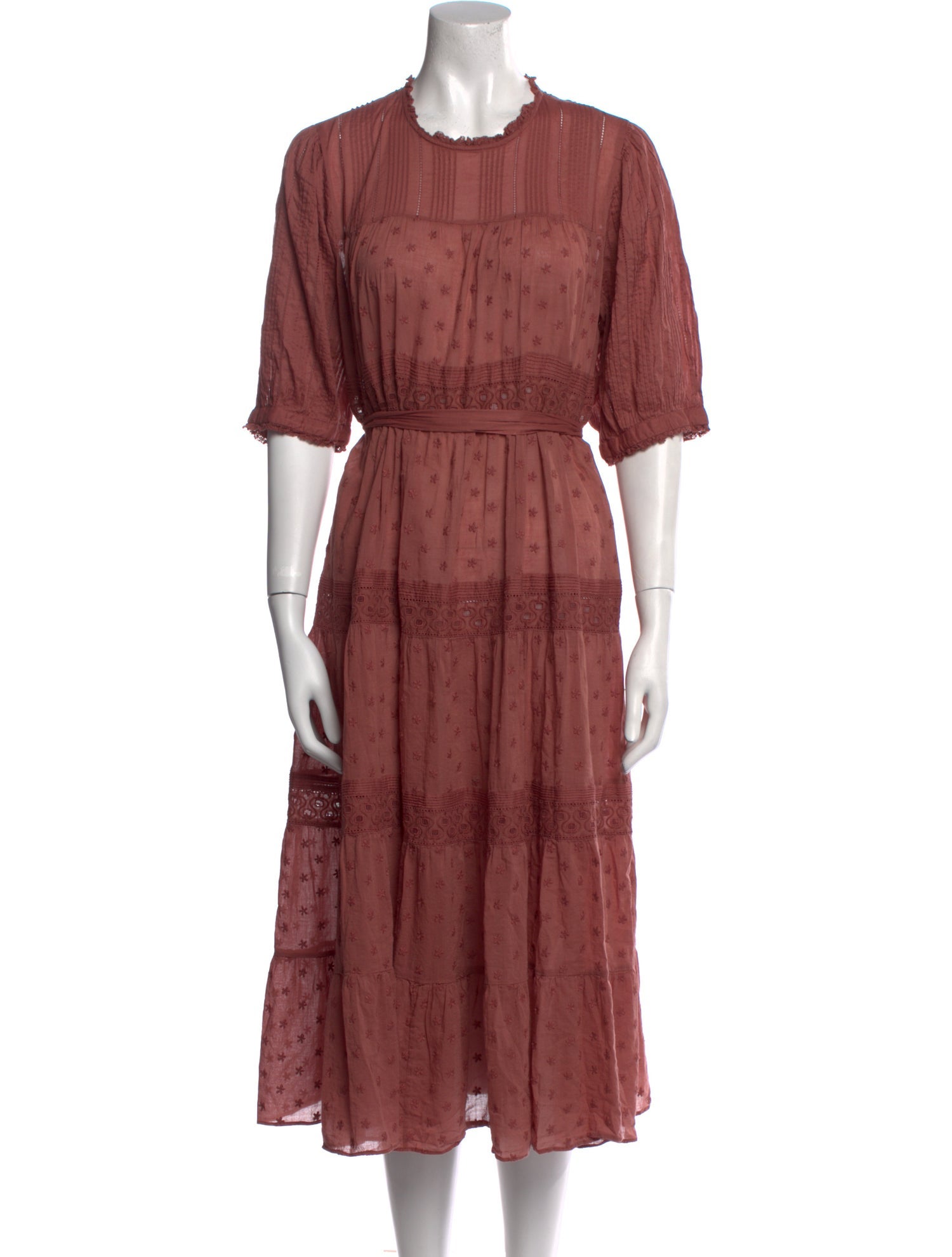 DÔEN Printed Midi Length Dress