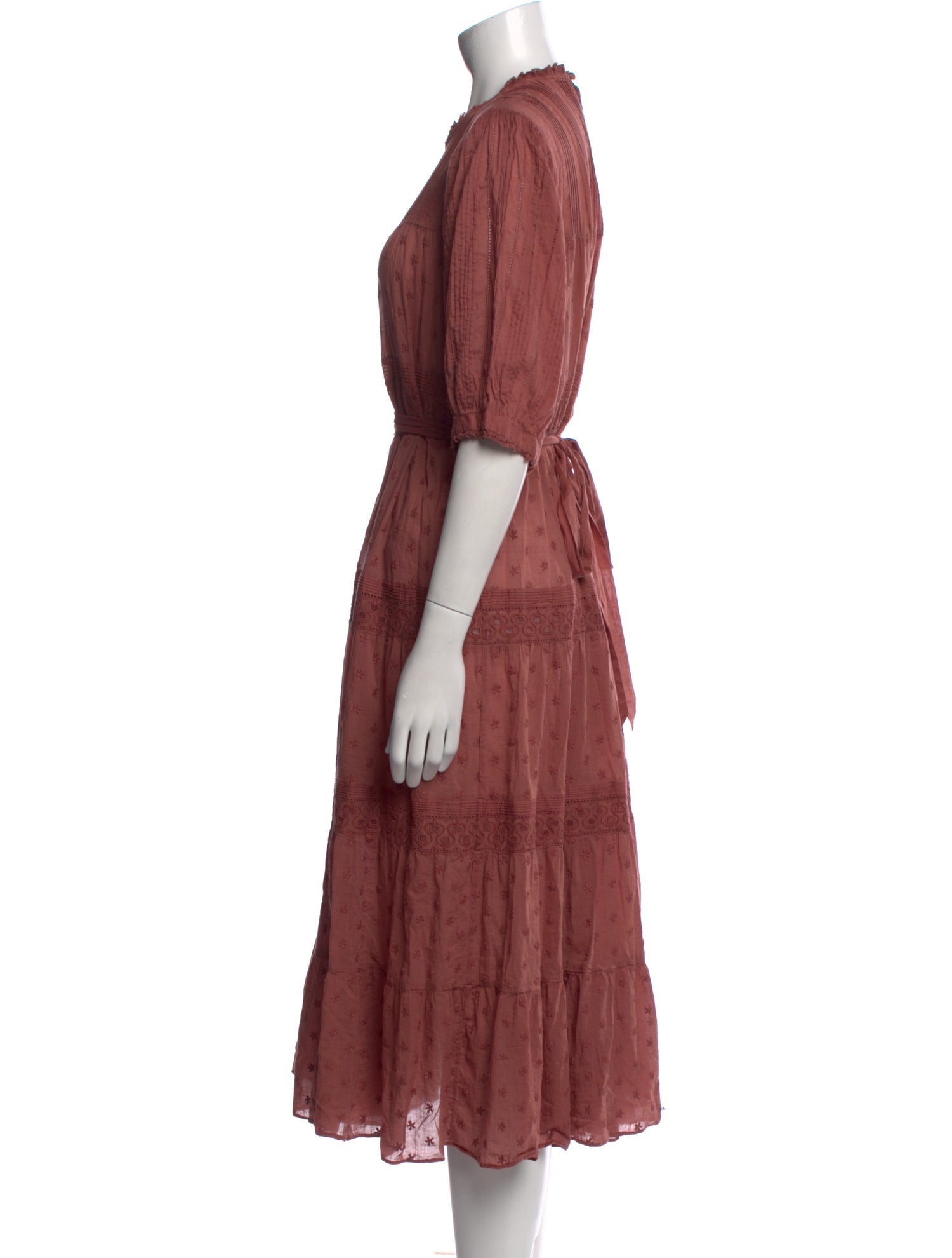 DÔEN Printed Midi Length Dress